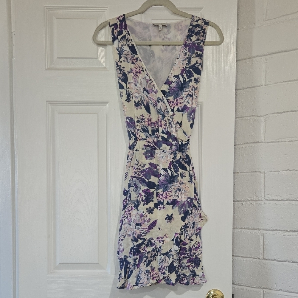 Lucky Brand zoe floral wrap dress Size Large - Picture 2 of 7